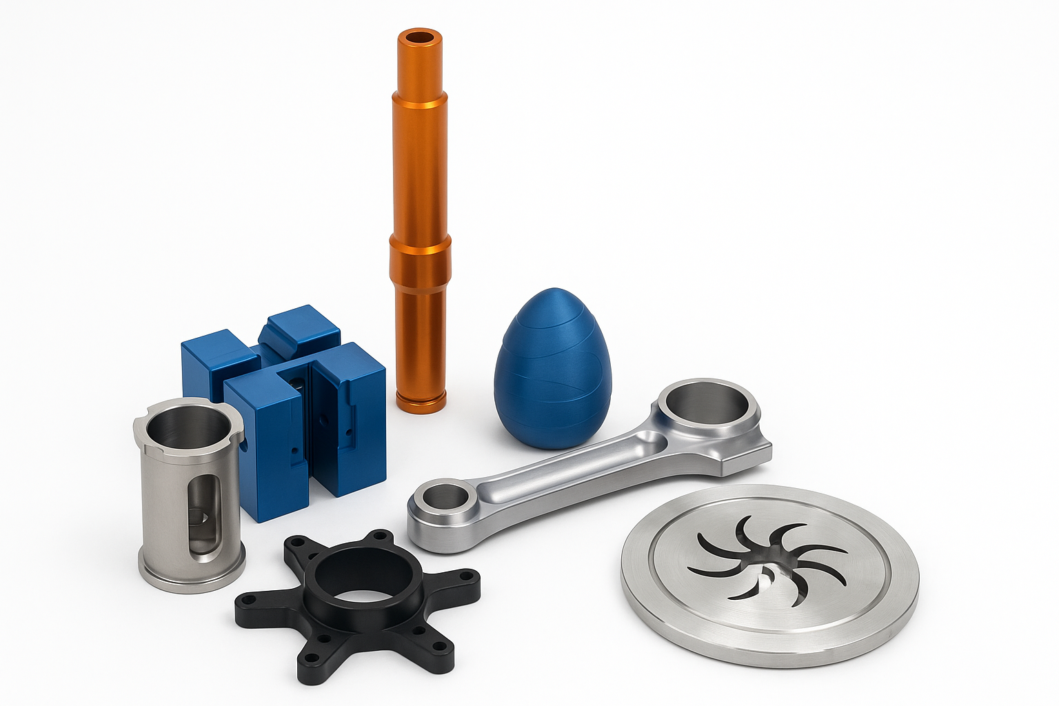 Beispielteil – CNC-gefertigtes Muster aus Metall